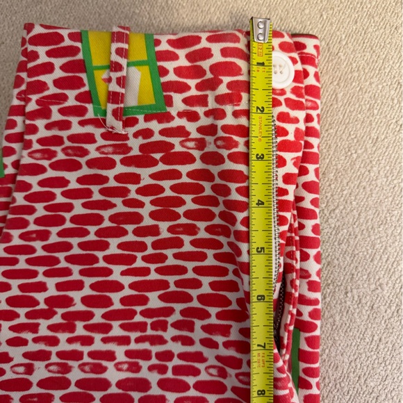 High waisted fashion brand company printed cropped pants - Picture 5 of 6